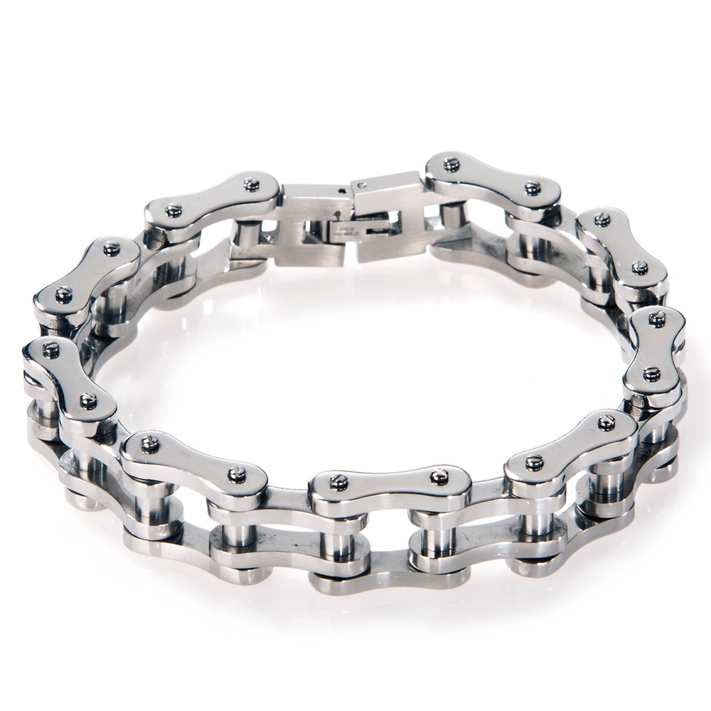 12mm Stainless Steel Biker Chain Bracelet